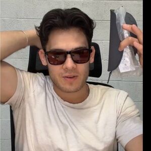 BMW Black Frames with Rose Lenses Sunglasses